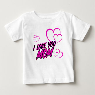 I Love Mom” Kids T-Shirt – Cute Heart Design Toddl