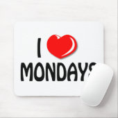 I Love Mondays Mousepad Muismat (Met muis)