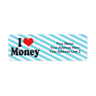 I Love Money Etiket