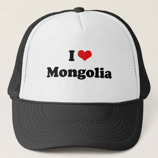 I Love Mongolia Tshirt Trucker Pet (Voorkant)