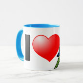 I Love Monk Parakeets Mok (Voorkant links)