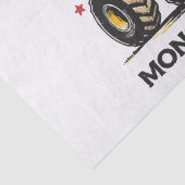 I Love Monster Truck Tissuepapier (Detail)