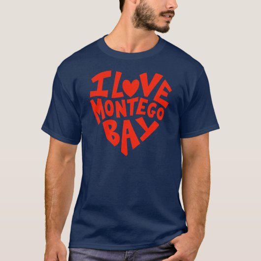 I Love Montego Bay T-shirt (Voorkant)