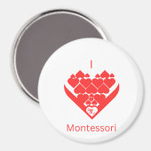 I Love Montesssori Magnet (Recto/Verso)