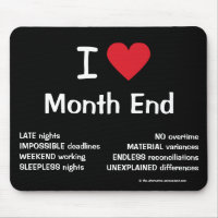 I Love Month End Cruel Funny Accounting Quote Gift
