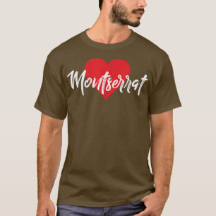 I Love Montserrat Prénom Tshirt I Heart Nom