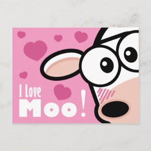 I Love Moo - Carte postale de Valentine