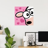 I Love Moo Koe Poster / Print (Thuiskantoor)