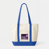 "I Love Moon" - Een grillig hemels kunstontwerp Tote Bag (Voorkant)