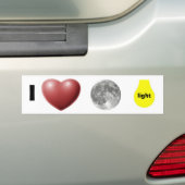 i love moonlight bumpersticker (Op auto)