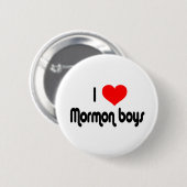 I Love Mormon Boys Ronde Button 5,7 Cm (Voorkant /achterkant)