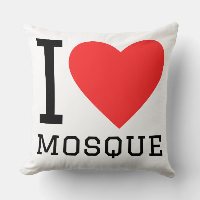 I love mosque kussen (Voorkant)