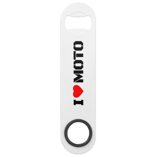 I Love Moto Bottle Opener (Devant)