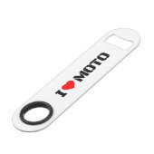 I Love Moto Bottle Opener Speed Flessenopener (Voorkant Gekanteld)