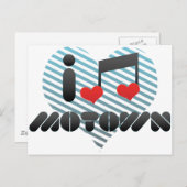 I Love Motown Briefkaart (Voorkant / Achterkant)
