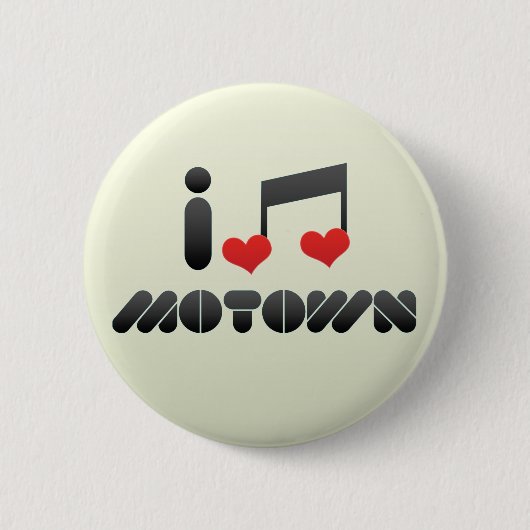 I Love Motown Ronde Button 5,7 Cm (Voorkant)