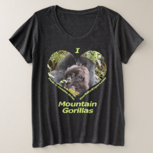 I Love Mountain Gorillas T-Shirt 5 (voor- en achte