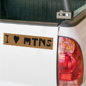 I Love Mountains Bumpersticker (Op Truck)