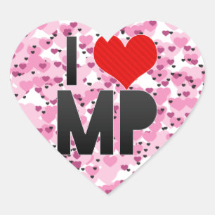 I Love MP Hart Sticker