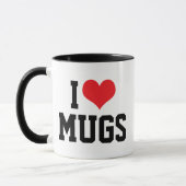 I Love Mugs - Coffee Mug Collector Cadeau (Gauche)