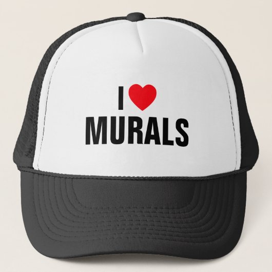 I Love Murals™ Trucker Hat Pet (Voorkant)