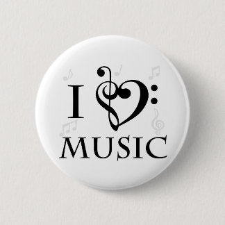 I Love Music Button