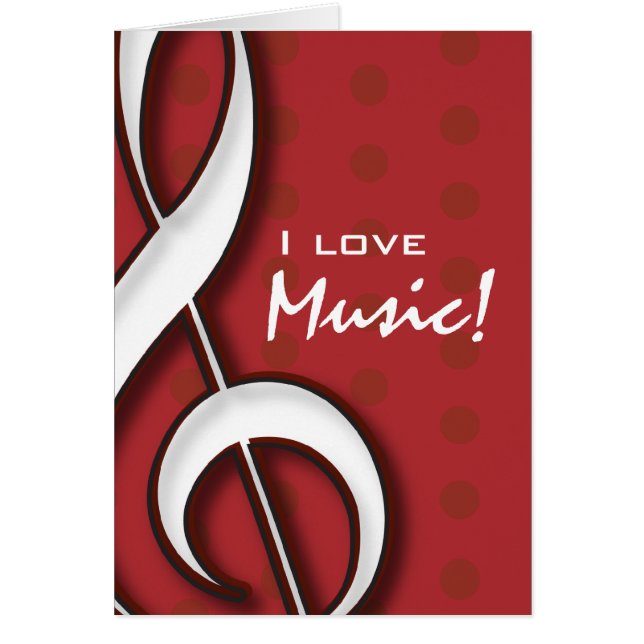 I Love Music Card (Voorkant)