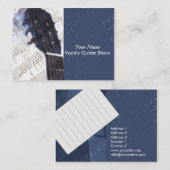 I Love Music - Carte de visite Large (Devant / Derrière)