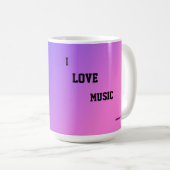 I Love Music Mug (Devant droit)