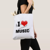 I Love Music, popular design Draagtas (Dichtbij)