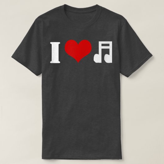 I Love Music Tshirt (Design devant)