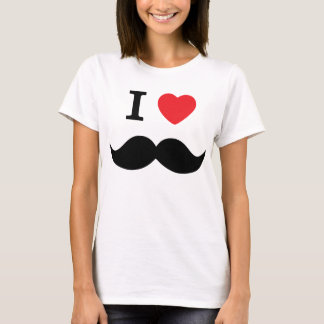 I Love Mustache T-shirt