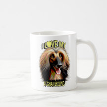 I Love My Afghan Hound – Elegant Dog Lover Design