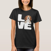 I Love My Beagle Dog T-shirt (Voorkant)