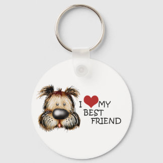 I Love My Best Friend Keychain