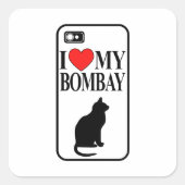 I Love My Bombay Chat Sticker Carré (Devant)