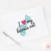 I Love My Boonie Chat Stickers (Bleu) (Enveloppe)