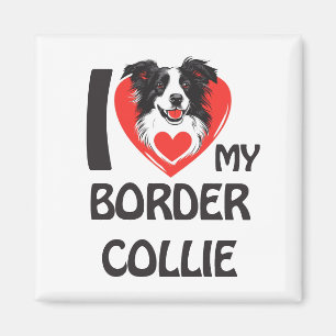 I Love My Border Collie - Schattige en trots Honde Magneet