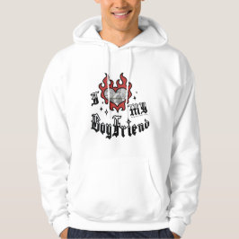 I Love My Boyfriend - Red - DingusDesign Hoodie