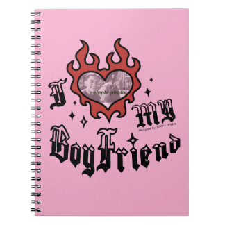 I Love My Boyfriend - Red - DingusDesign Notitieboek