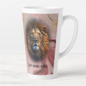 "I Love My Cat" Lion Latte Mug Parties scintillant (Droite)