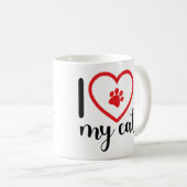 I LOVE MY CAT Mug Cup (Devant droit)