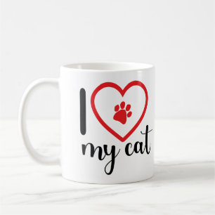 I LOVE MY CAT Mug Cup