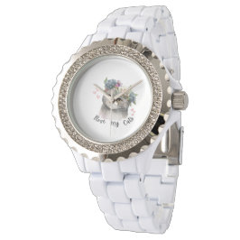 I love my cats  horloge