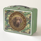 I Love My Chesapeake Bay Retriever Cammo Lunchbox (Devant)