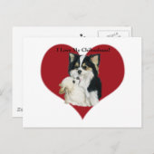 "I Love My Chhihuahua" Carte postale Chien Art (Devant / Derrière)