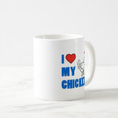 I Love My Chickens mignon mug (Devant droit)