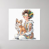  i love my chihuahua  canvas afdruk (Voorkant)