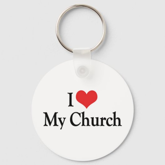 I Love My Church Sleutelhanger (Voorkant)
