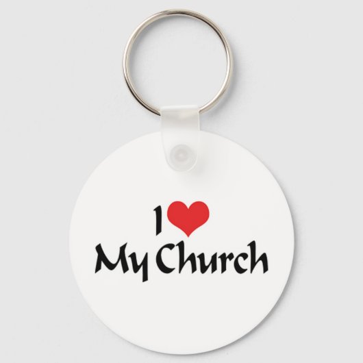I Love My Church Sleutelhanger (Voorkant)